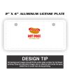 2" X 4" Aluminum License Plate  Thumbnail