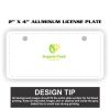 2" X 4" Aluminum License Plate  Thumbnail