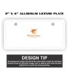 2" X 4" Aluminum License Plate  Thumbnail