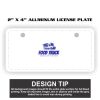 2" X 4" Aluminum License Plate  Thumbnail