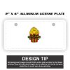 2" X 4" Aluminum License Plate  Thumbnail