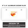 2" X 4" Aluminum License Plate  Thumbnail