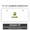 2" X 4" Aluminum License Plate  Thumbnail