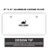 2" X 4" Aluminum License Plate  Thumbnail