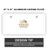 2" X 4" Aluminum License Plate  Thumbnail