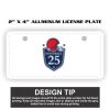 2" X 4" Aluminum License Plate  Thumbnail