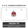 2" X 4" Aluminum License Plate  Thumbnail