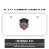 2" X 4" Aluminum License Plate  Thumbnail