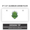 2" X 4" Aluminum License Plate  Thumbnail