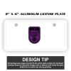 2" X 4" Aluminum License Plate  Thumbnail
