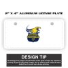 2" X 4" Aluminum License Plate  Thumbnail