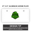 2" X 4" Aluminum License Plate  Thumbnail