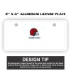 2" X 4" Aluminum License Plate  Thumbnail