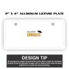 2" X 4" Aluminum License Plate  Thumbnail