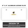 2" X 4" Aluminum License Plate  Thumbnail