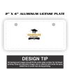 2" X 4" Aluminum License Plate  Thumbnail