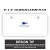 2" X 4" Aluminum License Plate  Thumbnail