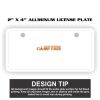 2" X 4" Aluminum License Plate  Thumbnail