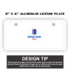 2" X 4" Aluminum License Plate  Thumbnail