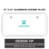 2" X 4" Aluminum License Plate  Thumbnail