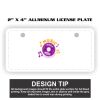 2" X 4" Aluminum License Plate  Thumbnail