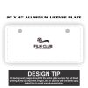 2" X 4" Aluminum License Plate  Thumbnail