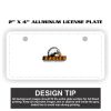 2" X 4" Aluminum License Plate  Thumbnail