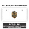 2" X 4" Aluminum License Plate  Thumbnail