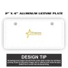 2" X 4" Aluminum License Plate  Thumbnail