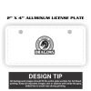 2" X 4" Aluminum License Plate  Thumbnail