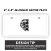 2" X 4" Aluminum License Plate  Thumbnail