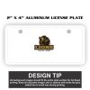 2" X 4" Aluminum License Plate  Thumbnail
