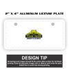 2" X 4" Aluminum License Plate  Thumbnail