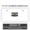 2" X 4" Aluminum License Plate  Thumbnail