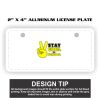 2" X 4" Aluminum License Plate  Thumbnail