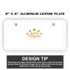 2" X 4" Aluminum License Plate  Thumbnail