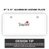 2" X 4" Aluminum License Plate  Thumbnail