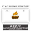 2" X 4" Aluminum License Plate  Thumbnail