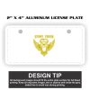 2" X 4" Aluminum License Plate  Thumbnail