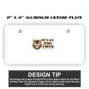 2" X 4" Aluminum License Plate  Thumbnail