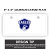 2" X 4" Aluminum License Plate  Thumbnail