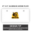 2" X 4" Aluminum License Plate  Thumbnail
