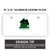 2" X 4" Aluminum License Plate  Thumbnail
