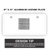 2" X 4" Aluminum License Plate  Thumbnail