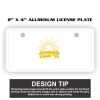 2" X 4" Aluminum License Plate  Thumbnail