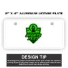 2" X 4" Aluminum License Plate  Thumbnail