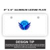 2" X 4" Aluminum License Plate  Thumbnail