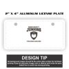 2" X 4" Aluminum License Plate  Thumbnail