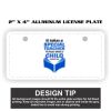 2" X 4" Aluminum License Plate  Thumbnail