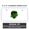 2" X 4" Aluminum License Plate  Thumbnail